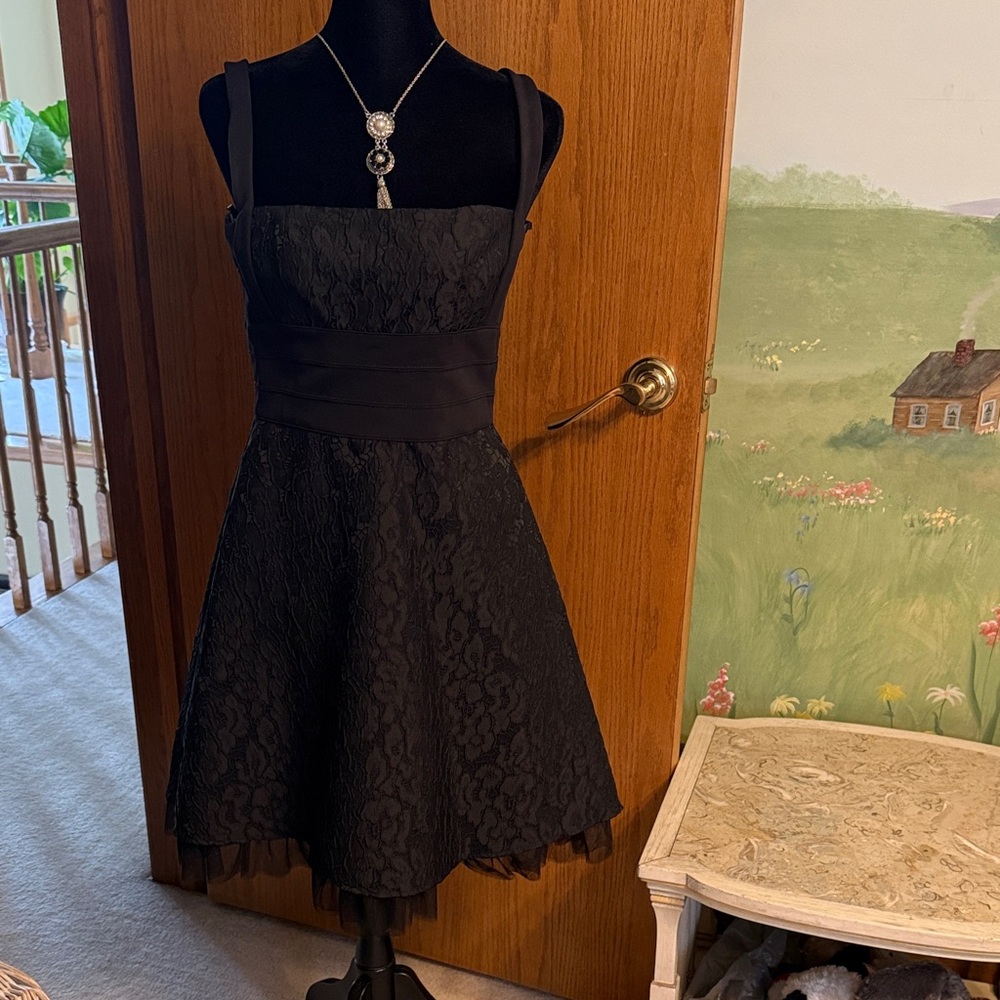 BCBGMaxAzria Black Lace Dress